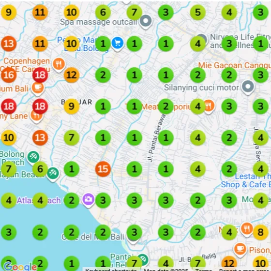 Brunch Club Google Maps rankings for "restaurant" after (9 months)